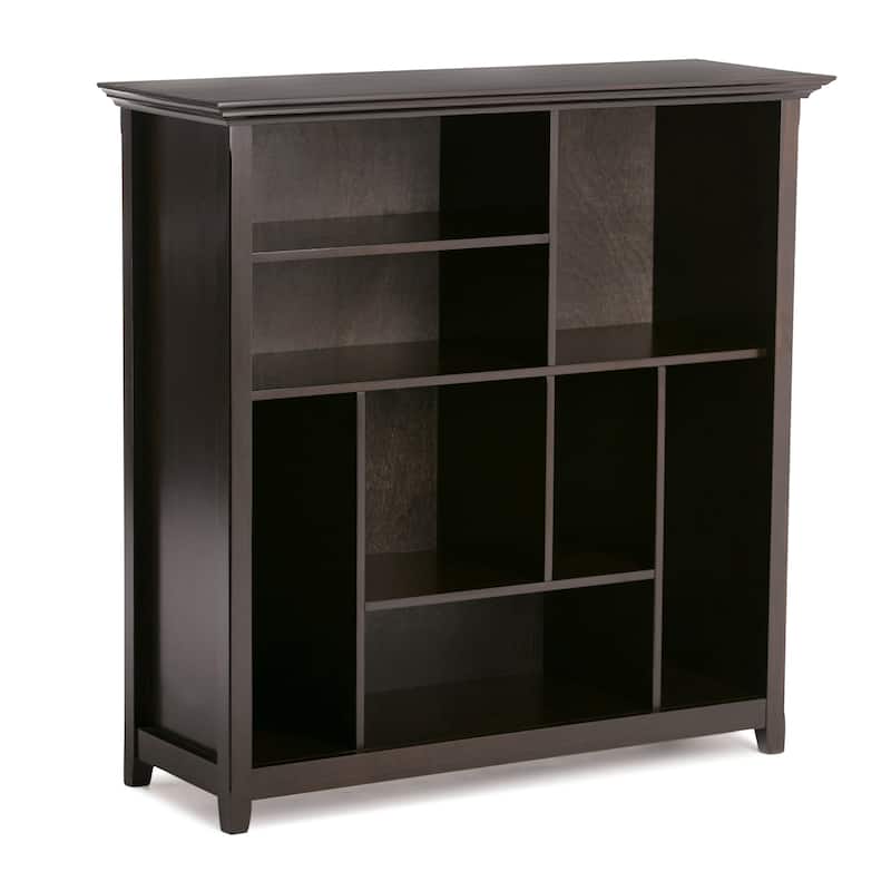 WYNDENHALL Halifax SOLID WOOD 44 inch x 44 inch Transitional Multi Cube Bookcase and Storage Unit - 44"w x 15.75"d x 44"h
