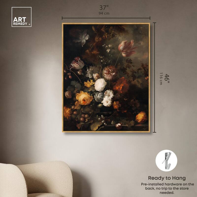 Shadowed Petal Secrets II Canvas by Art Remedy
