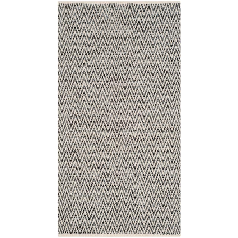 SAFAVIEH Handmade Flatweave Montauk Narragansett Stripe Casual Cotton Rug