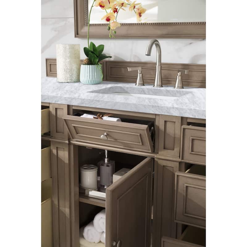 James Martin Vanities Bristol 60" Single Vanity, Whitewashed Walnut