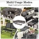 preview thumbnail 56 of 84, AECOJOY 7 Pieces Patio Furniture Set Outdoor Sectional Sofa Rattan Conversation Set