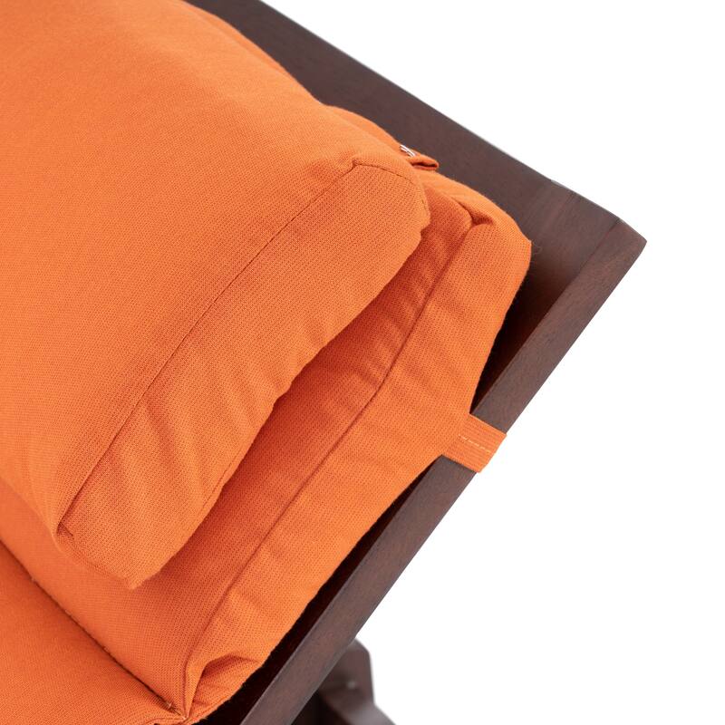 Vaughn 2 Piece Eucalyptus Outdoor Patio Chaise Lounges