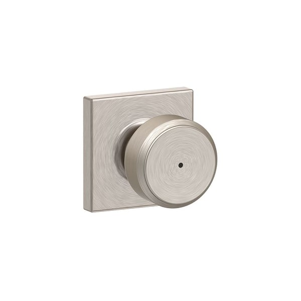 Shop Schlage F40 Bwe Col Bowery Privacy Door Knob Set With