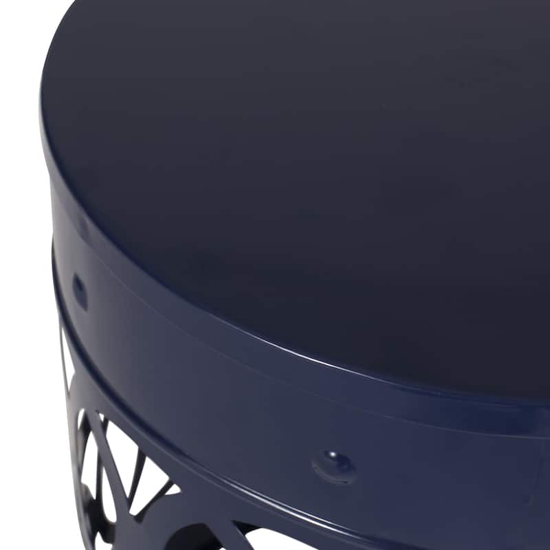 Mellie Outdoor Outdoor Metal Side Tables (Set of 2) by Christopher Knight Home