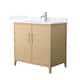 Option White Oak / White Quartz Top / Brushed Nickel