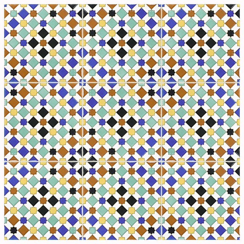 Merola Tile Sevillano Giralda 7-7/8" x 7-7/8" Ceramic Wall Tile - Case (25 Tiles)