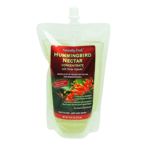 9" White and Red Naturally Fresh Hummingbird Nectar with Feeder Fresh Nectar Defender Liquid - N/A
