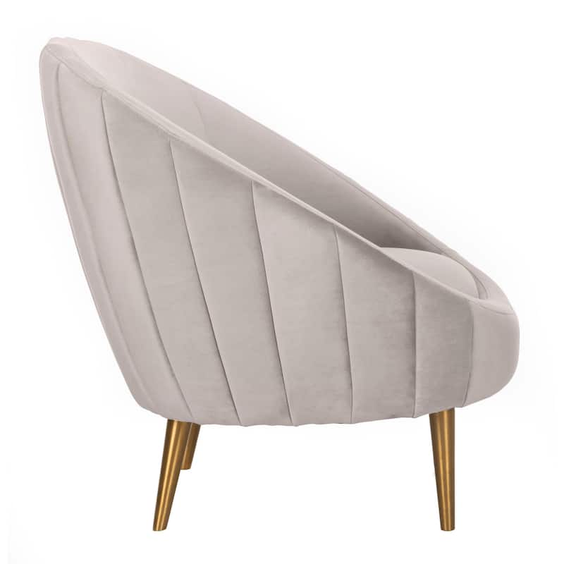 SAFAVIEH Couture Mariegret Channel Tufted Tub Chair - 32Wx30Dx32H
