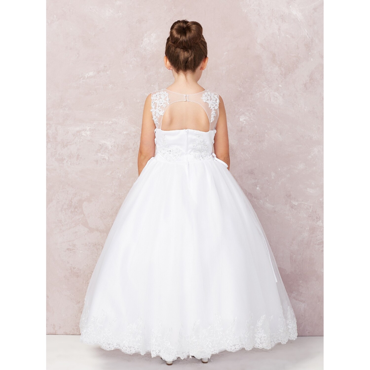 white gown with jacket