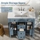 preview thumbnail 8 of 10, 36" Freestanding Bathroom Vanity with Sink, 2 Drawers, 2 Door Organizers