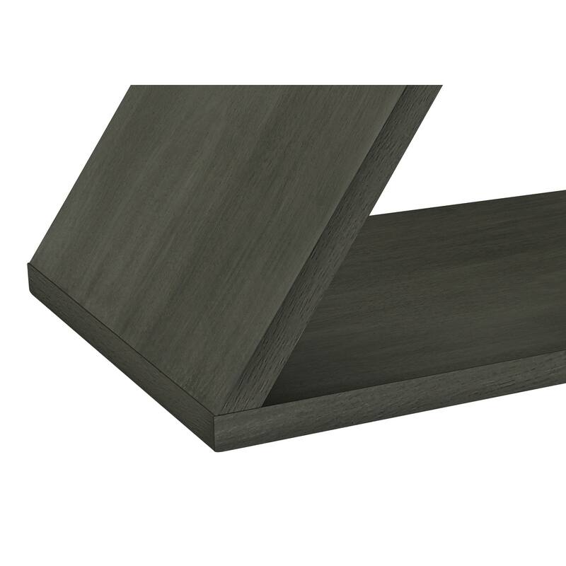 Accent Table, Side, End, Nightstand, Narrow, Small, Bedroom, Living Room, Lamp, Dark Green Veneer, Contemporary