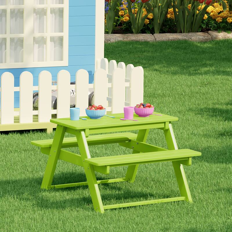 Laguna Kids Outdoor Poly Picnic Table