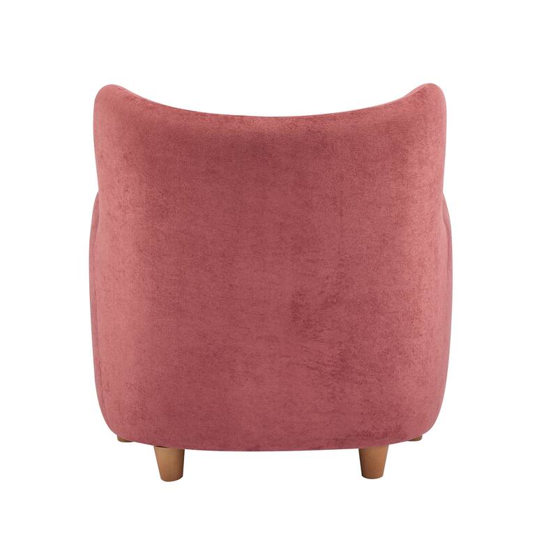 Roomfitters Lucia Wingback Armchair, Cozy Modern Accent Chair for Living Room and Bedroom