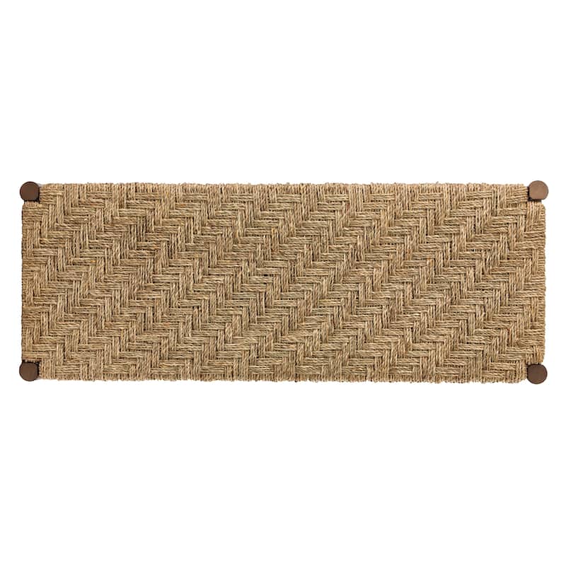 SEI Furniture Scalby Natural Seagrass Bench - 39"W x 15"D x 18"H