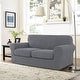 Eymard Chenille Fabric Power Reclining Loveseat with Console
