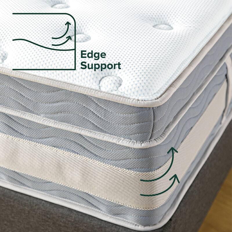 Priage by Zinus 14-inch Gel-infused Memory Foam Hybrid Mattress
