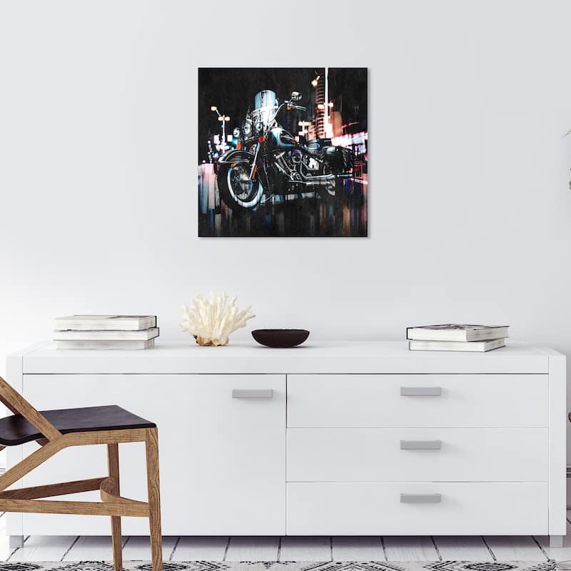 Wynwood Studio Fashion and Glam A True Ride Black and Modern & Contemporary Wall Art Canvas Print - 20 x 20