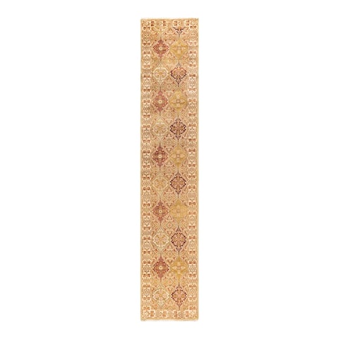 Overton Mogul One-of-a-Kind Hand-Knotted Runner - Ivory, 2' 6" x 13' 10" - 2' 6" x 13' 10"