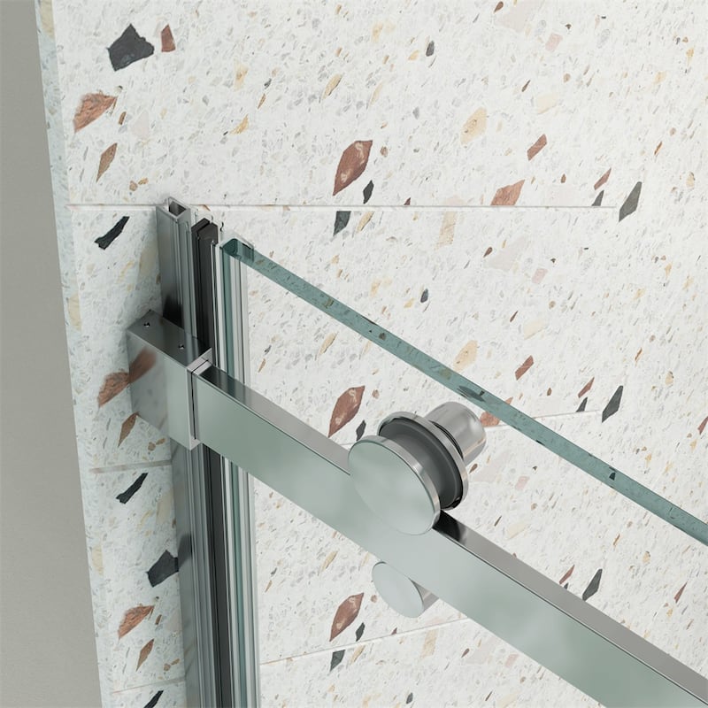 Bathroom Glass Shower Sliding Door with 5/16" Tempered Glass