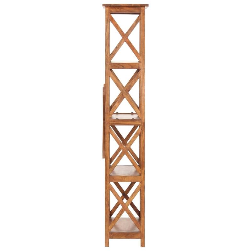 vidaXL Bookshelf Book Rack Standing Shelves Wall Bookcase Solid Wood Acacia