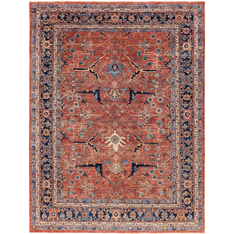 Serapi One-of-a-Kind Hand-Knotted Area Rug - Orange - 8' 0" x 10' 3"