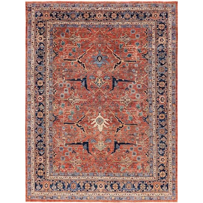 Serapi One-of-a-Kind Hand-Knotted Area Rug - Orange - 8' 0" x 10' 3"