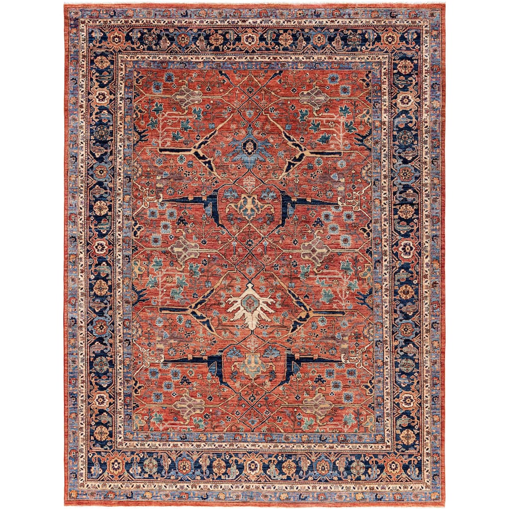 Serapi One-of-a-Kind Hand-Knotted Area Rug - Orange - 8' 0" x 10' 3"
