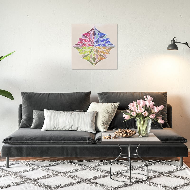 Wynwood Studio Canvas Abstract Floral Seasons Blue and Bohemian & Eclectic Wall Art Canvas Print - 20 x 20