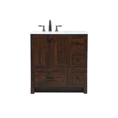 Elegant Lighting VF2832 Soma 32" Free Standing Single Basin Vanity Set