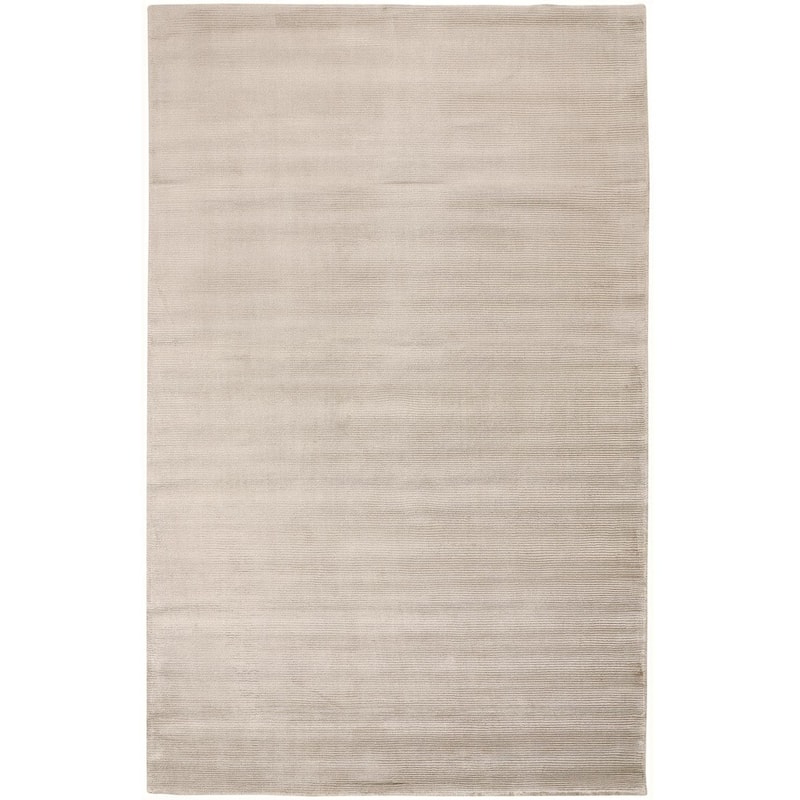 Knox R8717 Solid Modern Area Rug - 3'6" x 5'6" - Ivory/Taupe