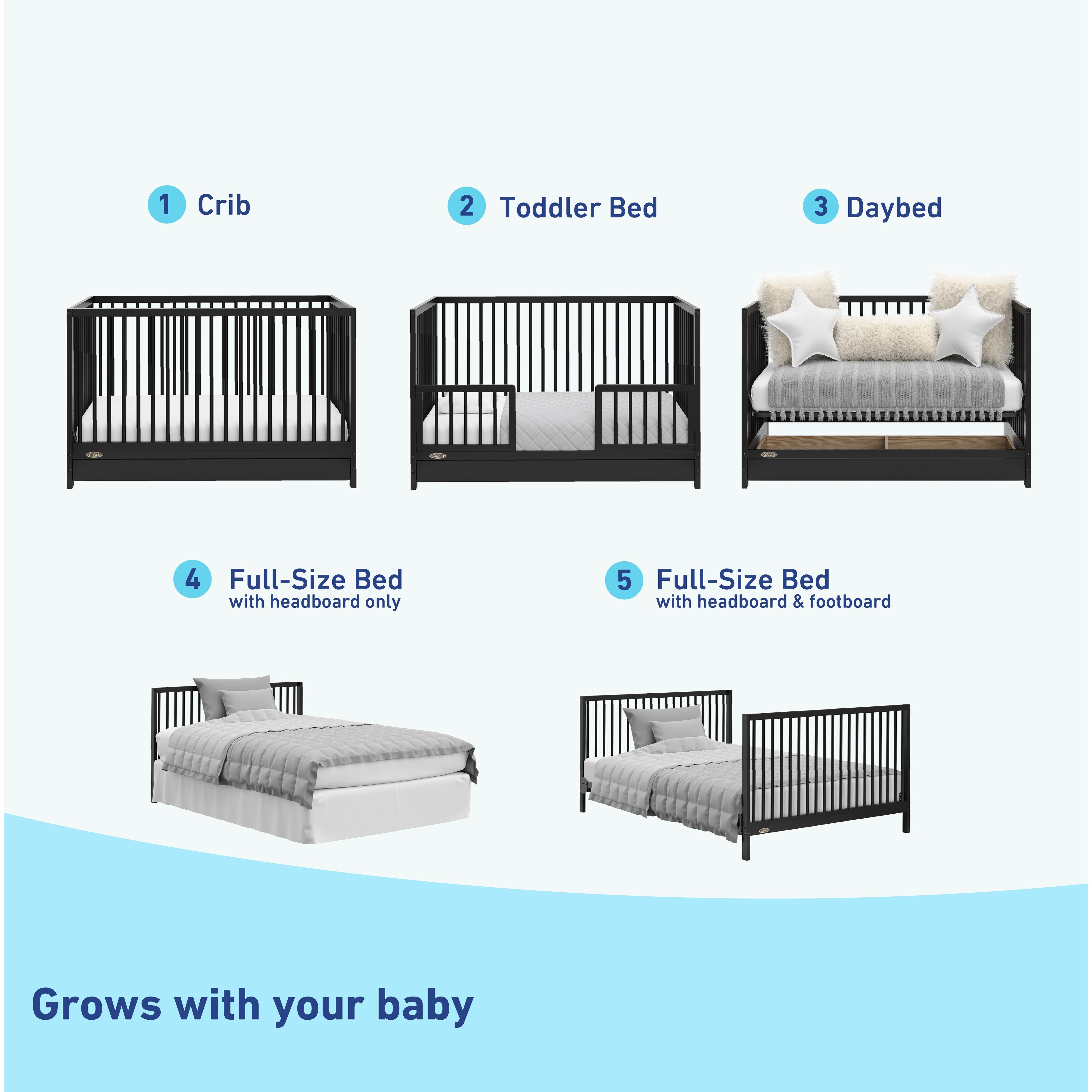 Graco crib bed hot sale