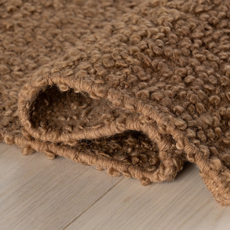 Nuloom Thellia Textured Flatweave Shag Rug