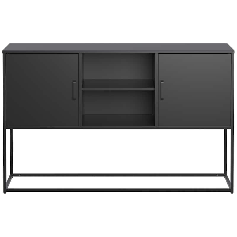 Modern Sideboard Buffet with Plenty of Storage Space - Black