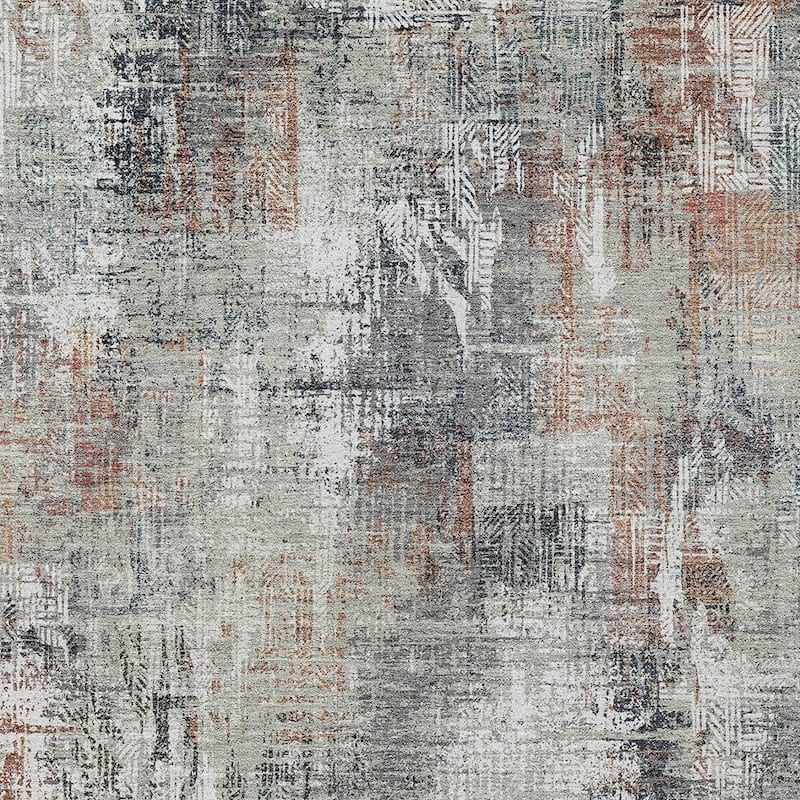 HomeRoots Abstract Transitional Rectangle Outdoor Rug