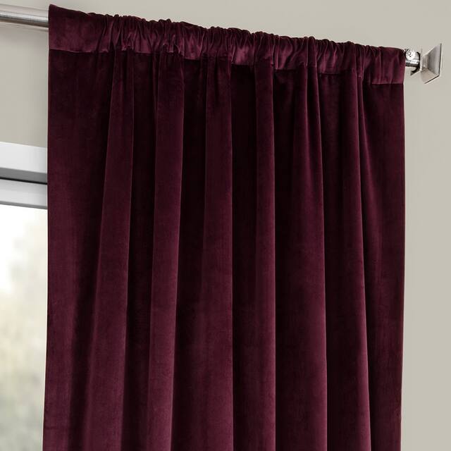Porch & Den Riedweg Plush Velvet Curtain