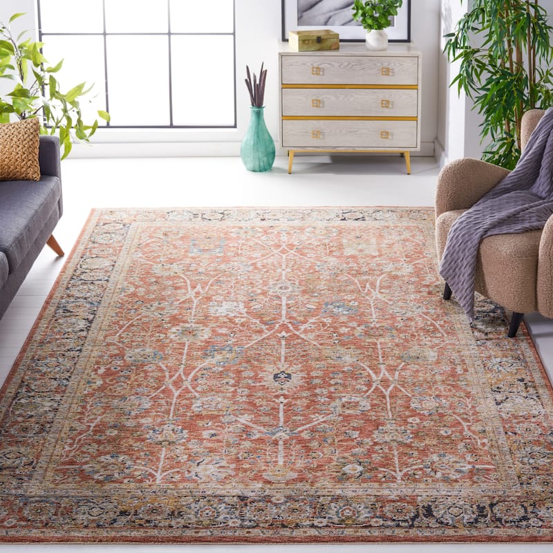 SAFAVIEH Silverado Viva Vintage Oriental Rug - 8' x 10' - Rust/Blue