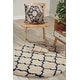 preview thumbnail 87 of 114, Nourison Amore Shag Area Rug Ivory/Dark Blue - 3'11" Round - Runner/Round