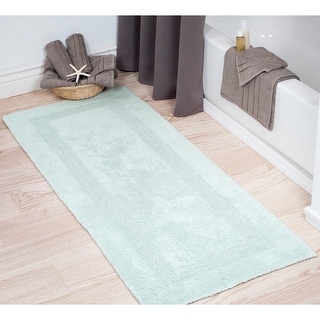 Bath Mat - 60x24-Inch Plush Cotton Bathroom Runner by Windsor Home
