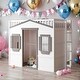 preview thumbnail 1 of 18, Elegant Twin Size House Loft Bed With Ladder and Guaranteed, Health and Comfort, Sturdy Construction & Unique Design White