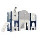 preview thumbnail 15 of 13, 9 in 1 Kids Slide Play Set Structure for Indoor-Outdoor Activity - 65.3''L x 68.9''W x 37.8''H