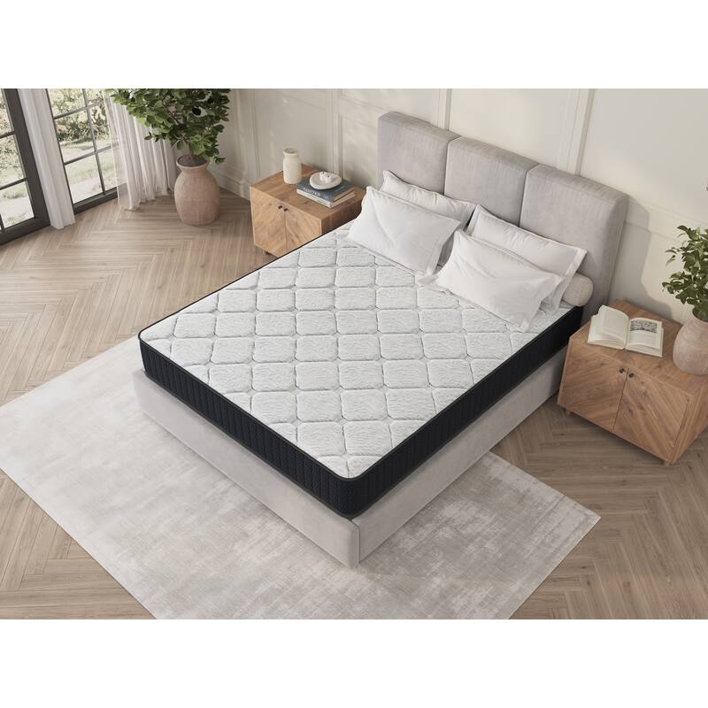 10" Queen Nest Basic Innerspring Hybrid Mattress, Pressure Relief, And Motion Isolation, Certipur-Us And Oeko Tex Certified