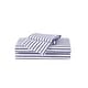 preview thumbnail 1 of 4, Truly Soft Pinstripe 4 Piece Sheet Set White/Navy - Full