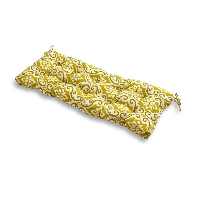 Shoreham 18-inch x 51-inch Green Ikat Outdoor Bench Cushion (Cushion Only) - Shoreham