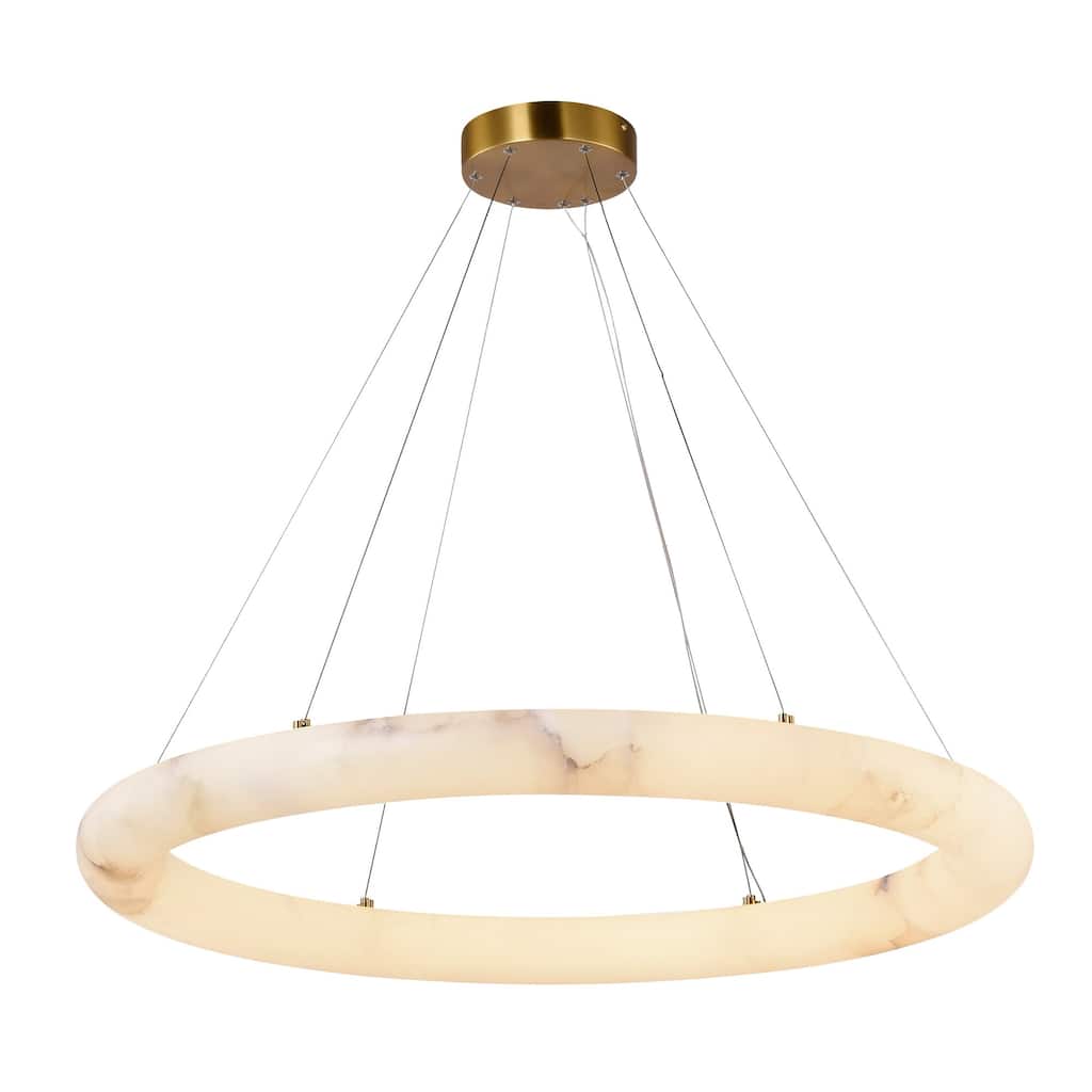 Artcraft Camila - Integrated LED Chandelier - Brushed Brass Finish