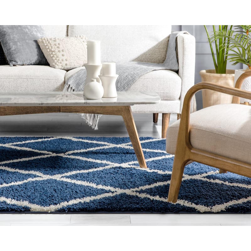 Well Woven Madison Shag Cole Modern Tribal Shag Area Rug