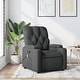 preview thumbnail 1 of 8, vidaXL 6-Point Massage Recliner Chair, Adjustable Back & Footrest Dark grey