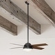 preview thumbnail 5 of 17, Hunter 52" Dempsey Outdoor Ceiling Fan with LED Light Kit and Handheld Remote, Damp Rated - Contemporary, Transitional