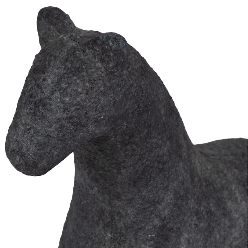 Sagebrook Home Neutral Textured Horse Decorative Object