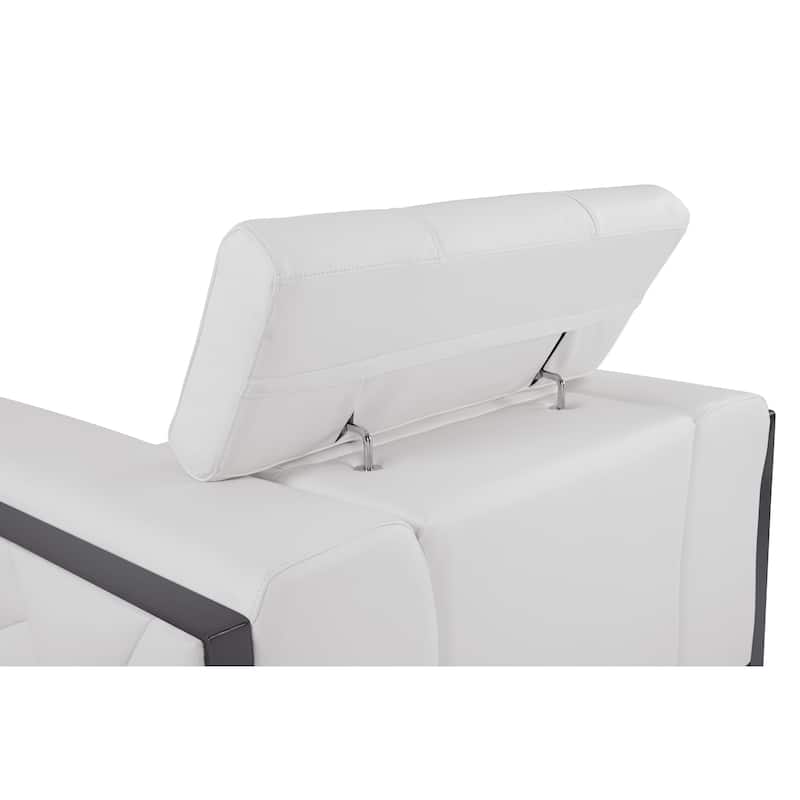 Top Grain Italian Leather Loveseat