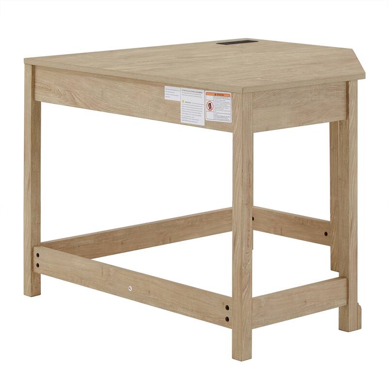 Hinesburg 40 in. Corner Desk with USB Chargers and 3-drawer File Cabinet by iNSPIRE Q Classic